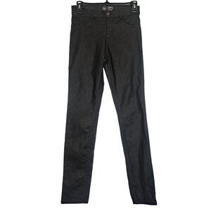Wonder Nation Womens XL Jegging Black Polyurethane & Rayon Blend Size 14-16